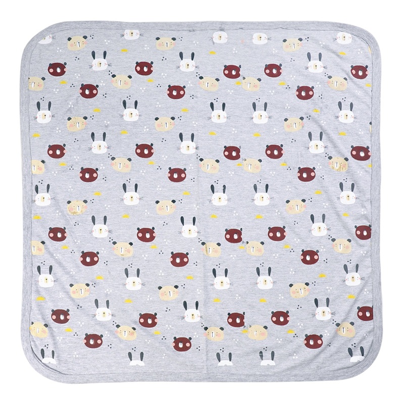 The Nest Playful Bunny Hooded Swaddle Sheet
