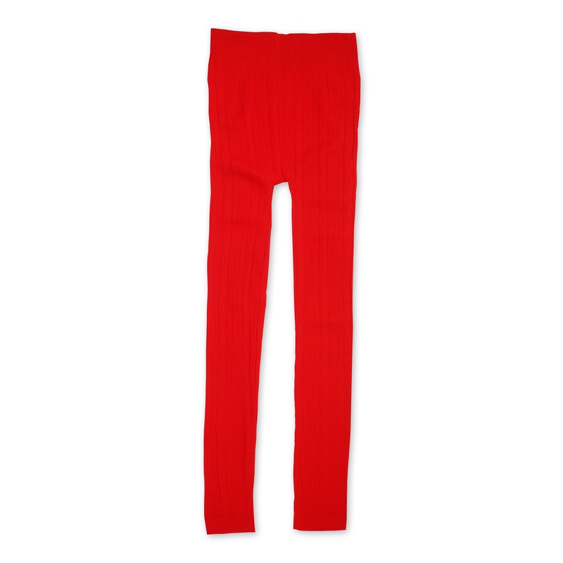 Kids Rib Leggings Red – Sunshine