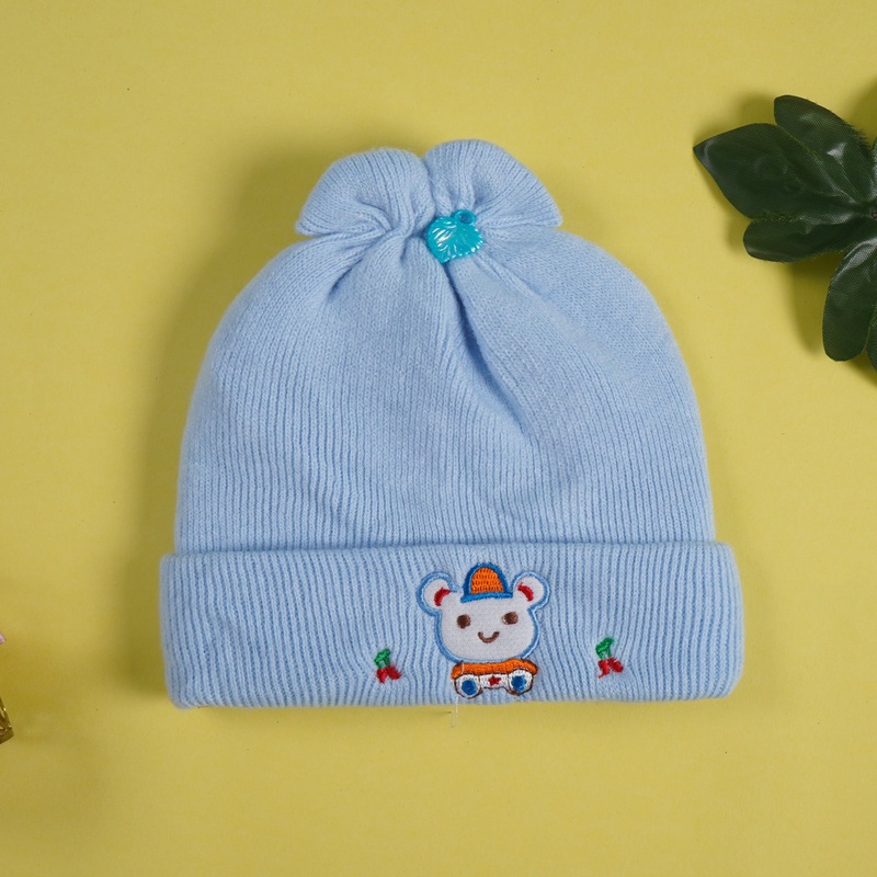 Baby Soft Woolen Cap Sky Blue – Sunshine