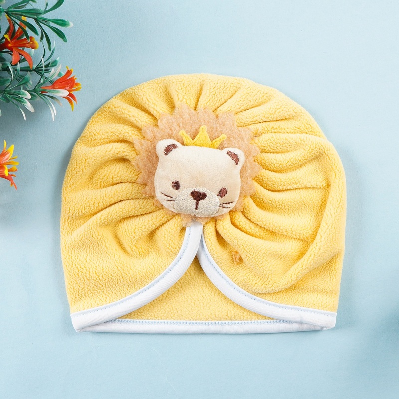 Baby Fleece Turban Cap Lion Mustard – Sunshine