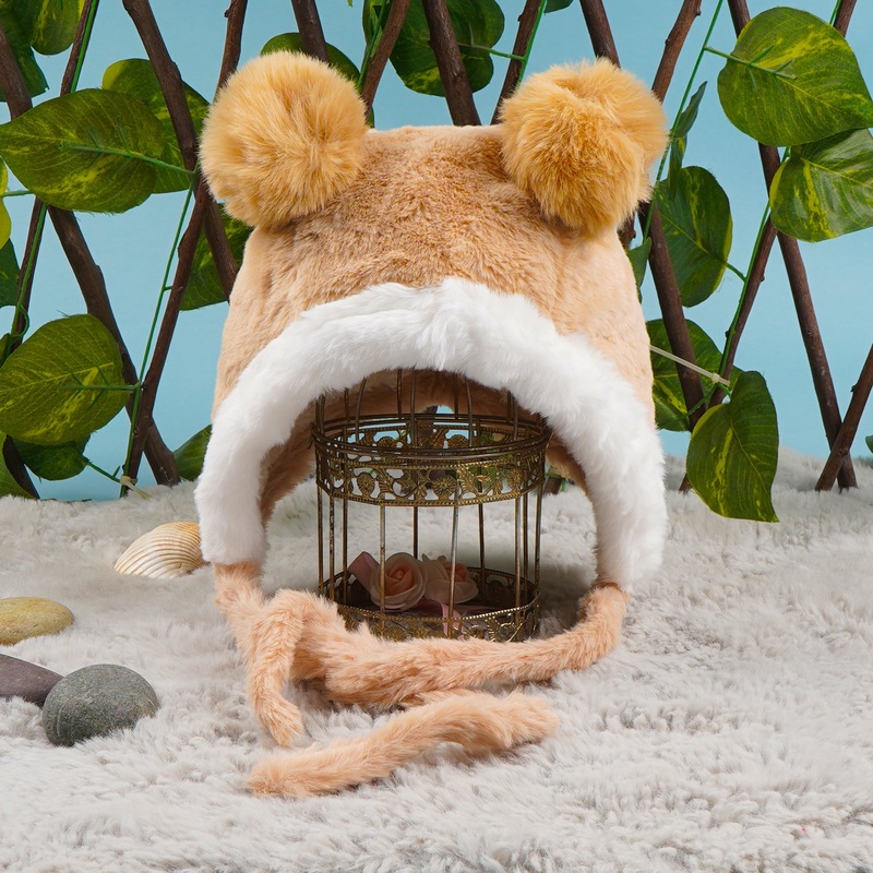 Baby Soft Woolen Cap Pom Pom Brown – Sunshine