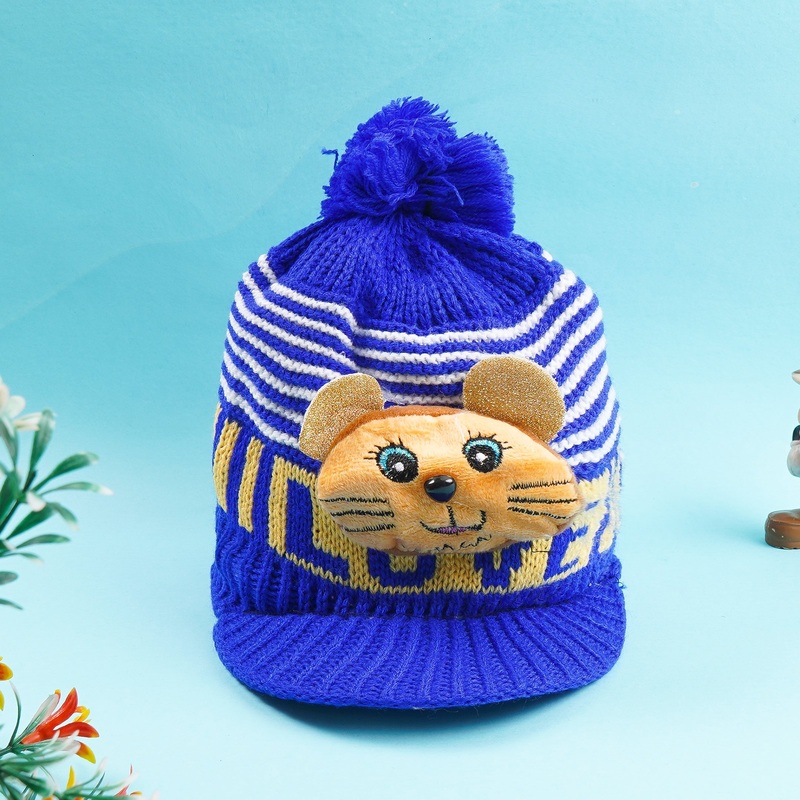 Baby Woolen P-Cap Royal Blue – Sunshine