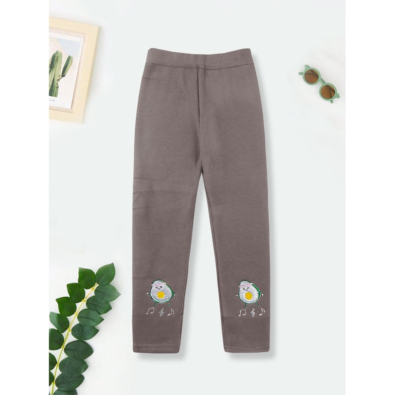 Girls Fleece Tights Brown – Sunshine
