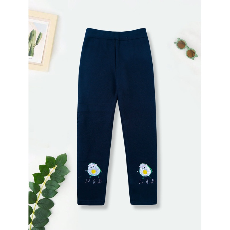 Girls Fleece Tights Navy Blue – Sunshine