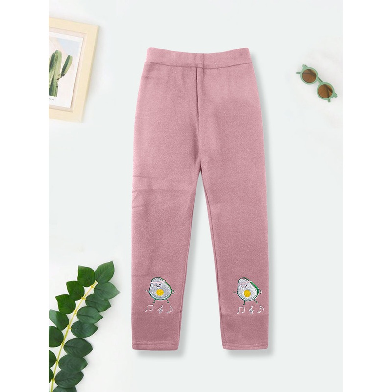Girls Fleece Tights Peach – Sunshine