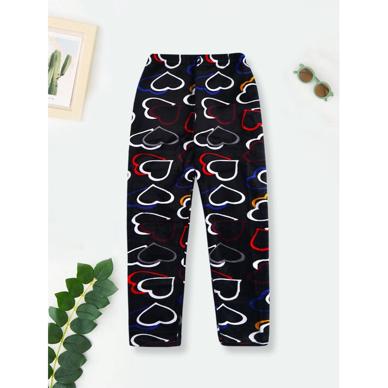 Girls Tights Multicolour Hearts Black – Sunshine