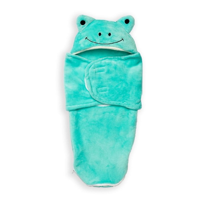 Baby Winter Swaddle Frog Green – Sunshine