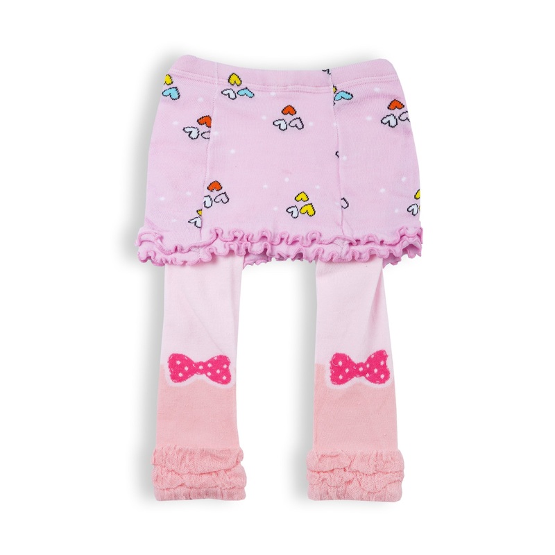 Girls Leggings Purple & Peach (6-12 Months) – Sunshine