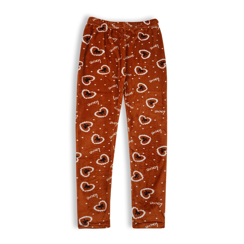 Girls Polyester Tights Love Brown – Sunshine
