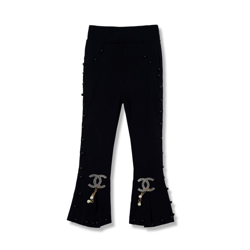 Kids Cotton Tights Beads Black – Sunshine