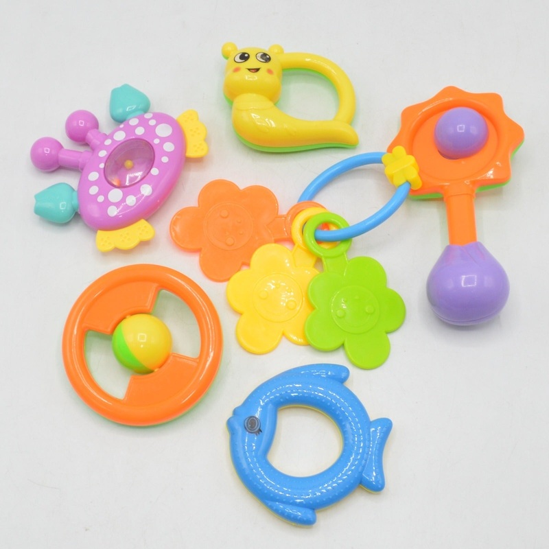 Baby 6Pcs Multicolor Rattle Set – Sunshine
