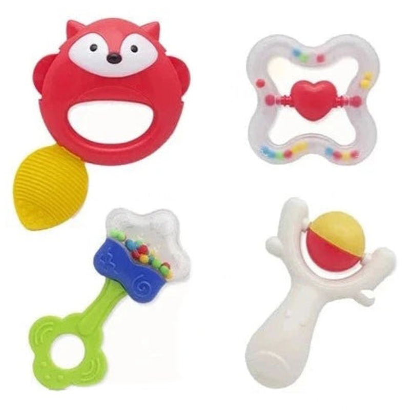 Baby Rattles Pack Of 4 Multicolor – Sunshine