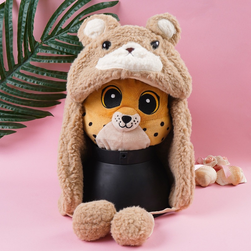 Kids Fleece Hat Bunny Brown – Sunshine