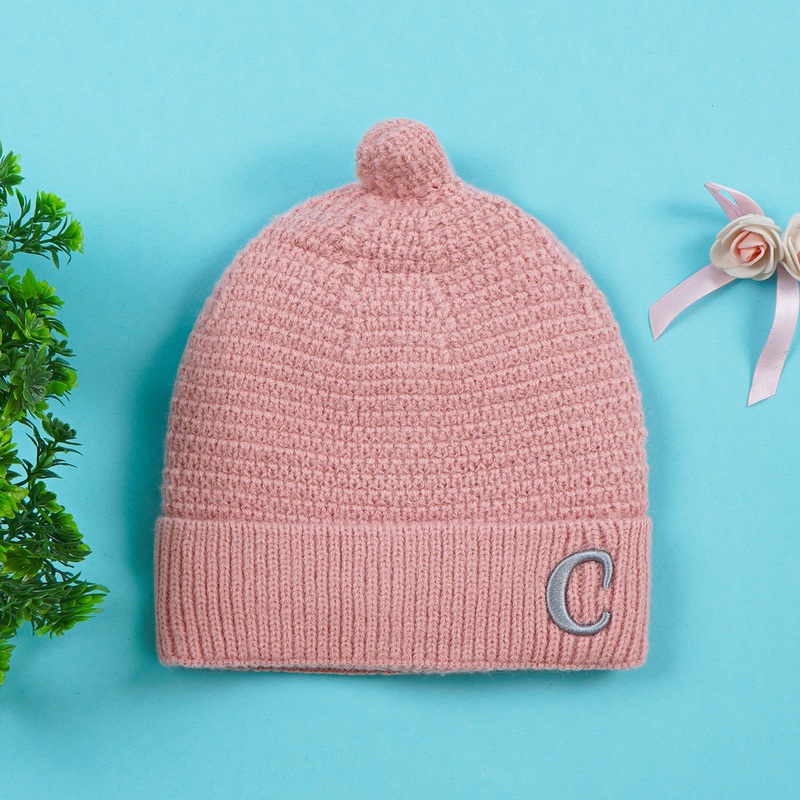 Kids Woolen Cap Peach – Sunshine