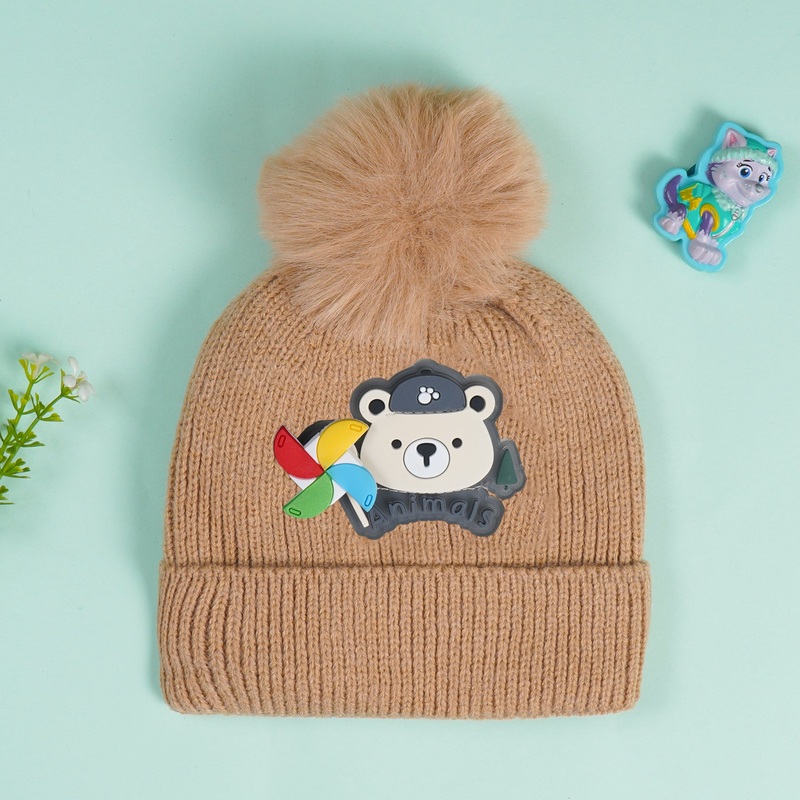 Baby Soft Woolen Cap Bear Brown – Sunshine