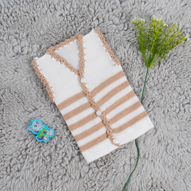 Baby Woolen Sweater Stripes Brown – Sunshine