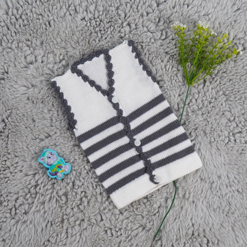 Baby Woolen Sweater Stripes Grey – Sunshine