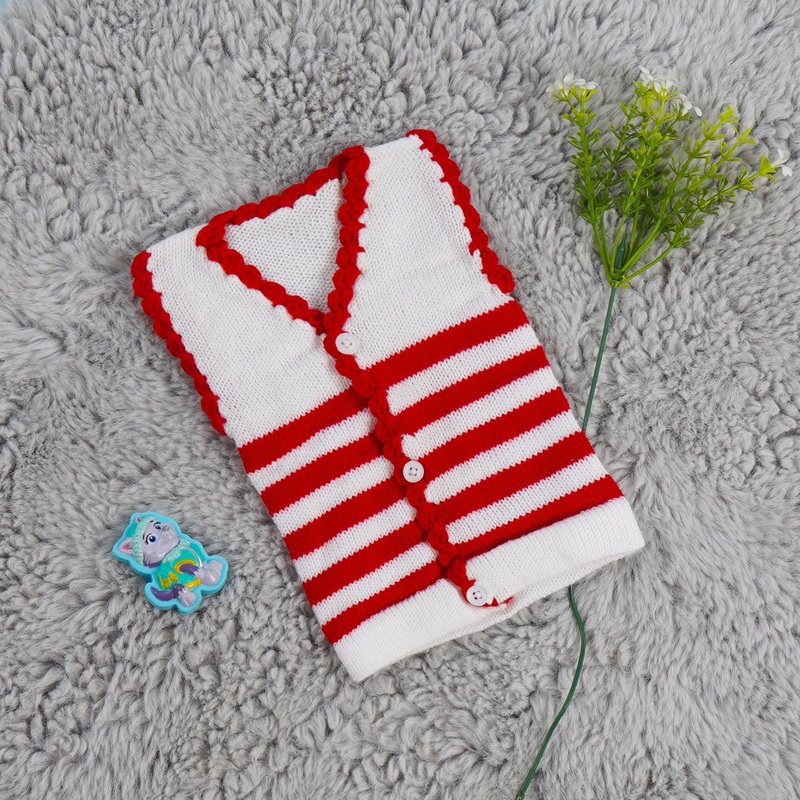 Baby Woolen Sweater Stripes Red – Sunshine