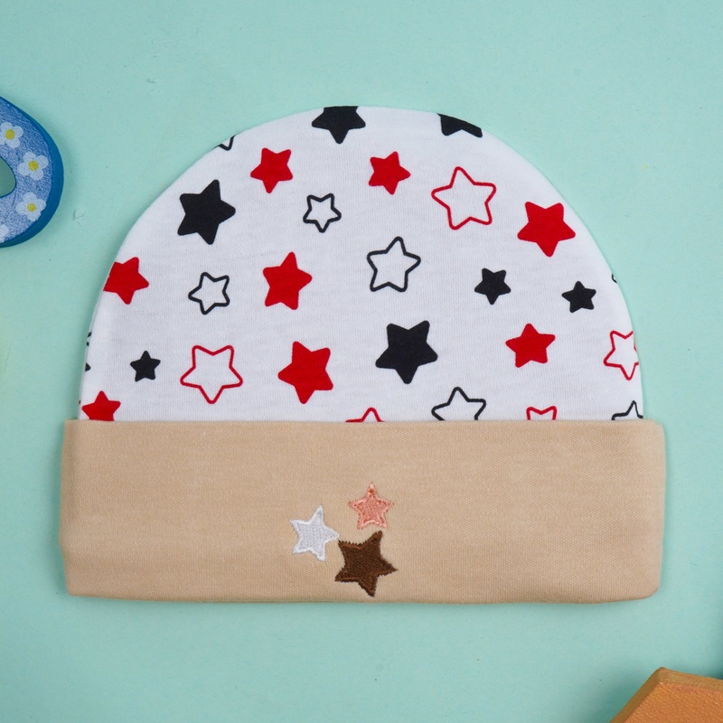 Baby Cotton Cap Star Brown – Sunshine