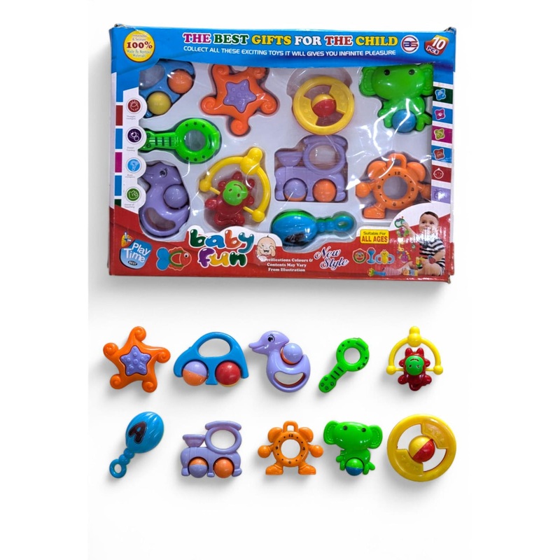 Little Star Baby Rattle 10Pcs Set