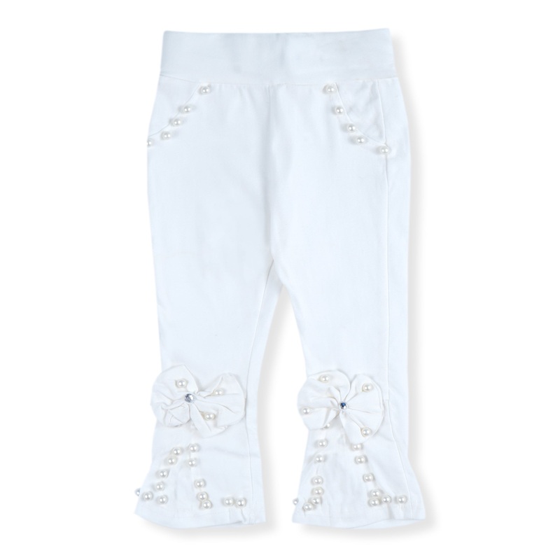 Girls Stretchable Tights Pearls White – Sunshine