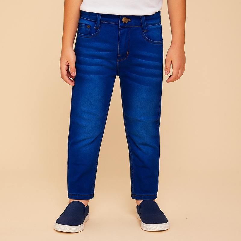 Kids Denim Faded Dark Blue – Mini Charm
