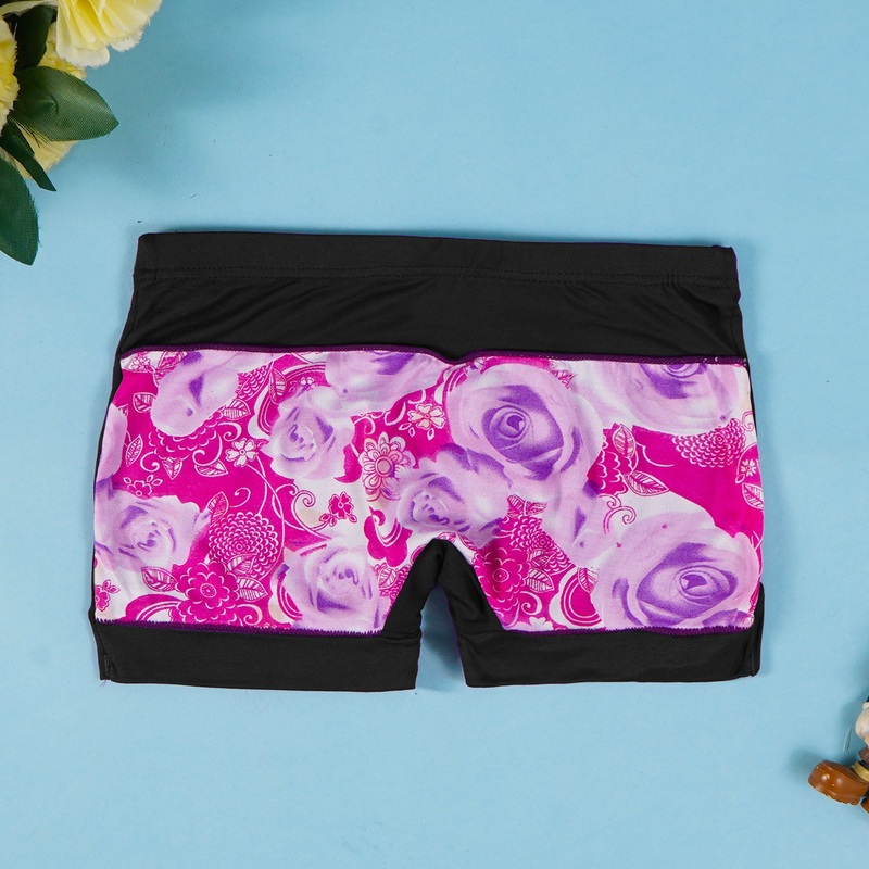 Kids Underwear Flowers Black – Sunshine