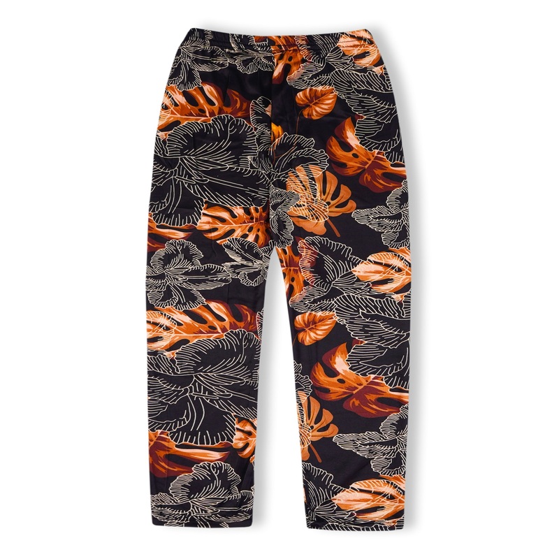 Girls Flexible Tights Leaves Black & Brown – Sunshine