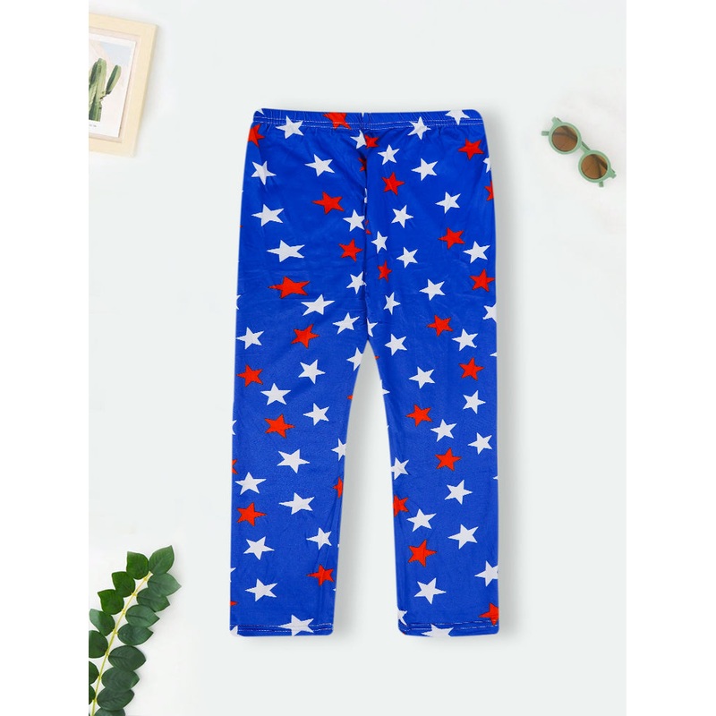 Girls Flexible Tights Stars Royal Blue – Sunshine