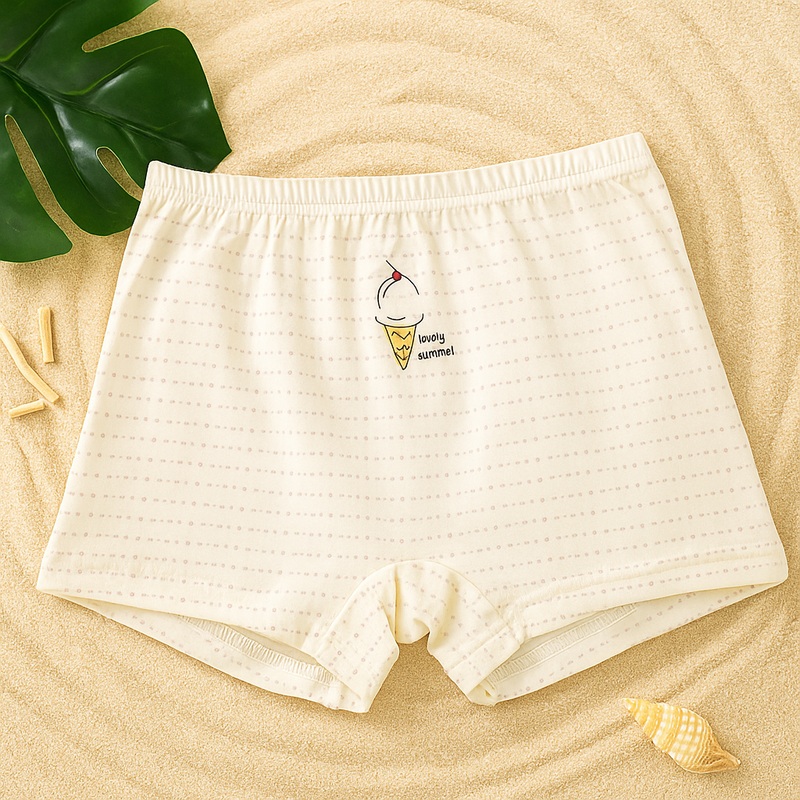 Girls Cotton Boxer Briefs Lovely Summer Yellow – Sunshine