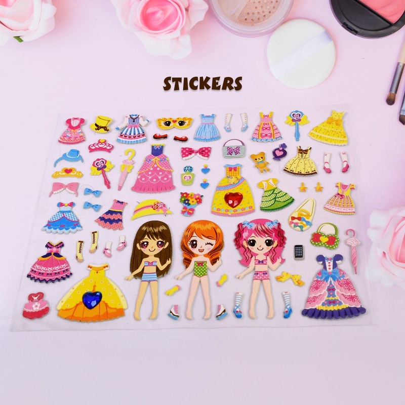 Multipurpose Adhesive 3D Stickers (1 Sheet / 1915 Cm)