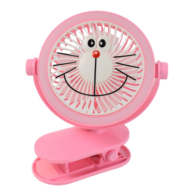 USB Portable Mini Desk Fan with Light  Personal Table Fan for Office, School & Home Use (1 PC)