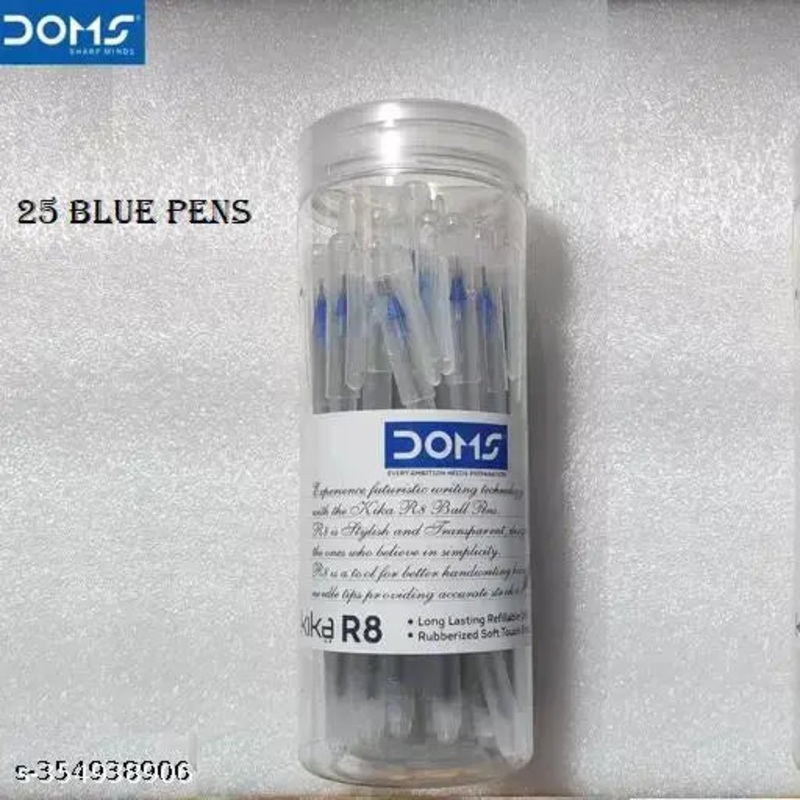 Doms Kika R8 Blue Ball Pen Jar Pack of 25
