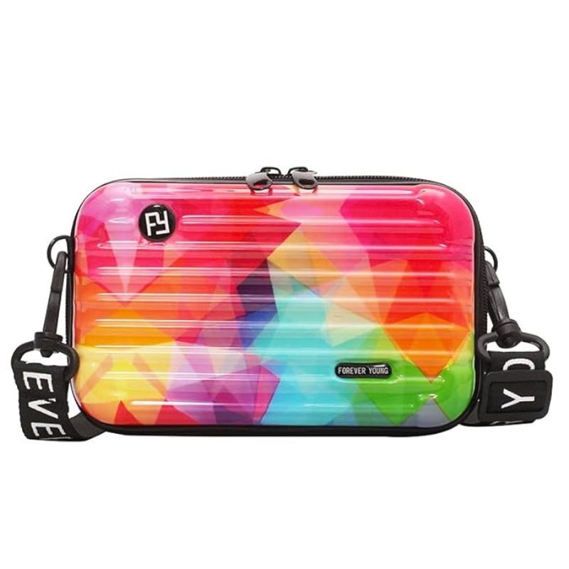 Sling Bag For Women And Girls | Crossbody & Mini Suitcase Box | Multi pattern with Detachable Shoulder Strap and Convertible into Cosmetic