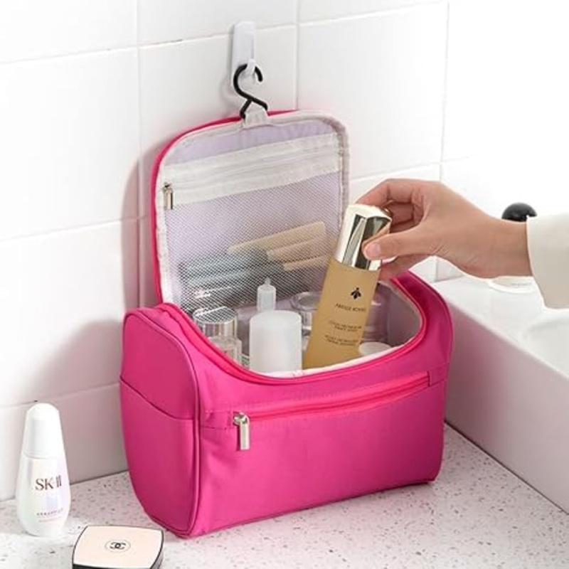 Women Zip Closure Cosmetic Makeup Bag