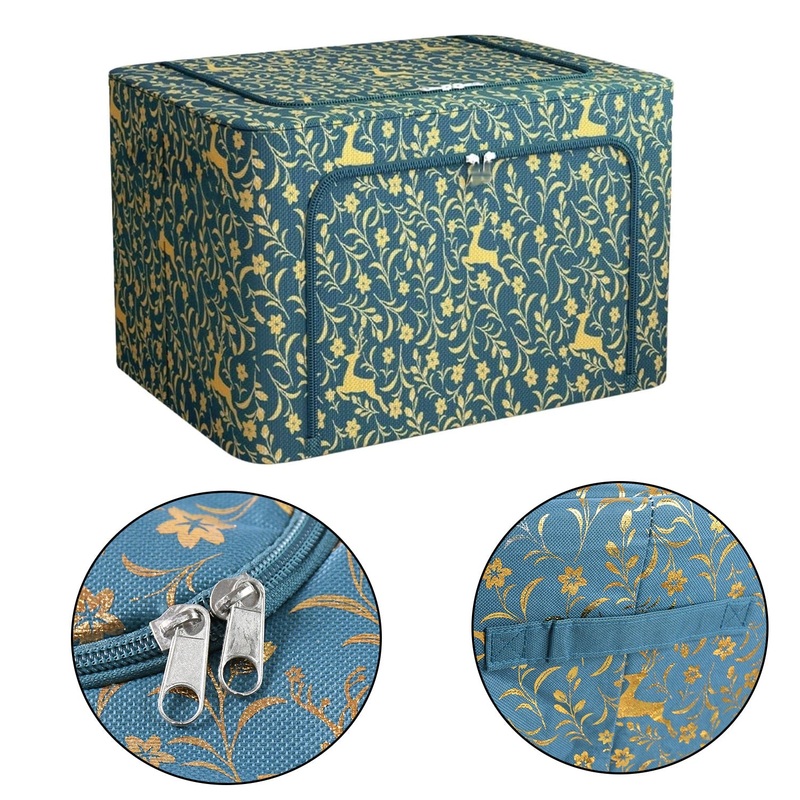 Zippered Closet Storage Box with Lid, With Window (5040 Cm / 1 Pc)