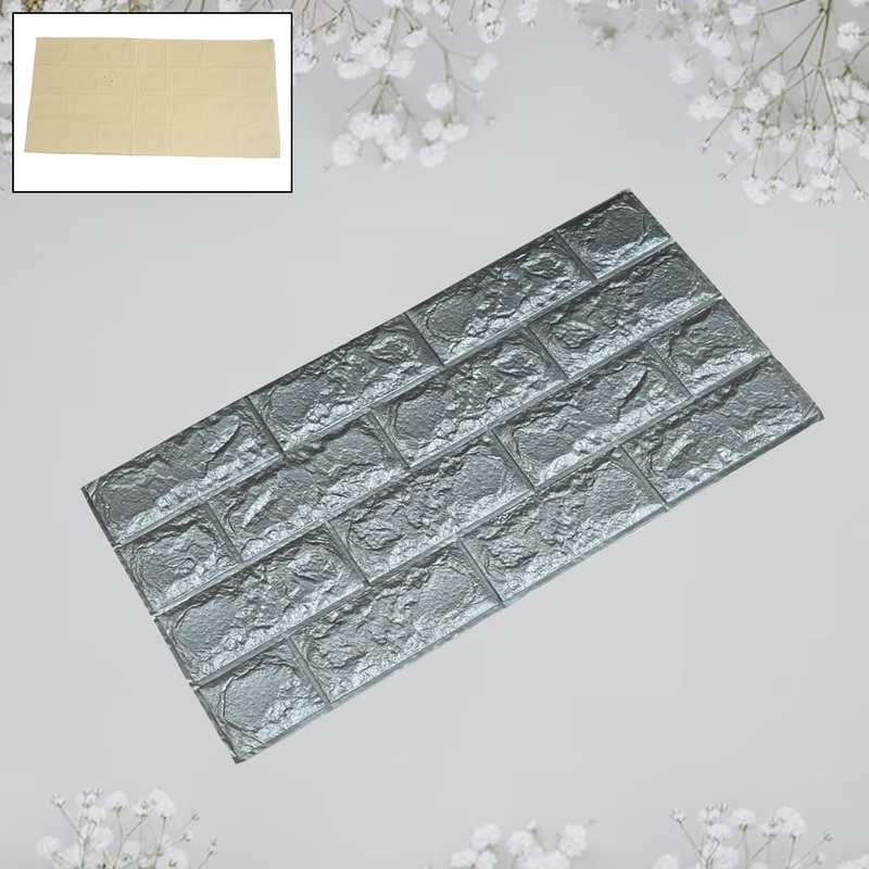 3D Adhesive wallpaper for living room. Room Wall Paper Home Decor Self Adhesive Wallpaper (60×30 Cm / 1 pc)