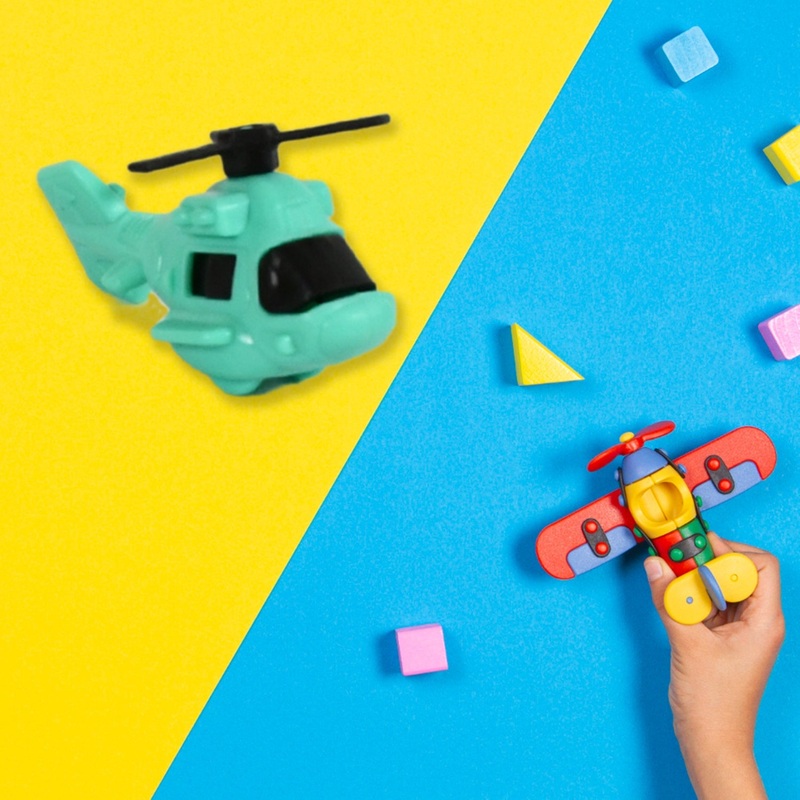 Small DIY Helicopter Toy, Small Kid’s Toy, Rotating Tail  Wing DIY Helicopter (30 Pc Set)