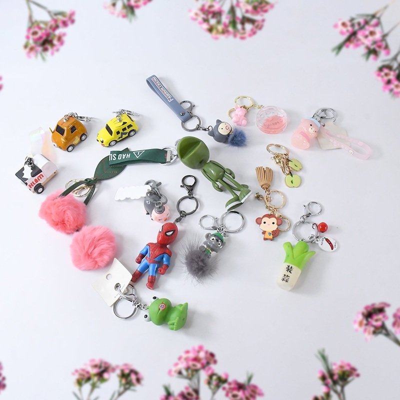 Mix Design & Size Keychain – Durable & Stylish Accessory (1 Pc / Mix Color)