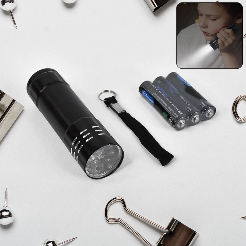 Portable Mini Torch – Super-Bright LED Flashlight with 3AAA Batteries Included