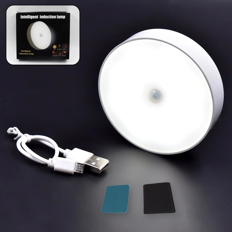 8 LED Night Lights With USB Charging & Double-Sided Adhesive Pads(1 Pc)