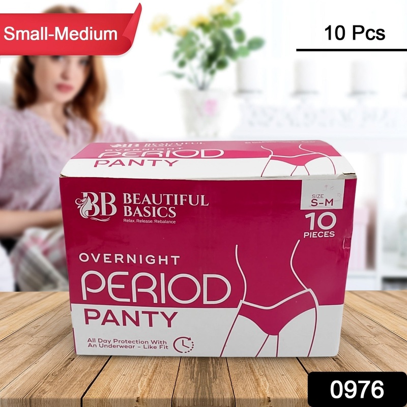Women’s Emergency Kit, Travel Kit- Includes Seamless Underwear, Pantyliner, Feminine Hygiene Sachet First Period Kit (10 Pcs)
