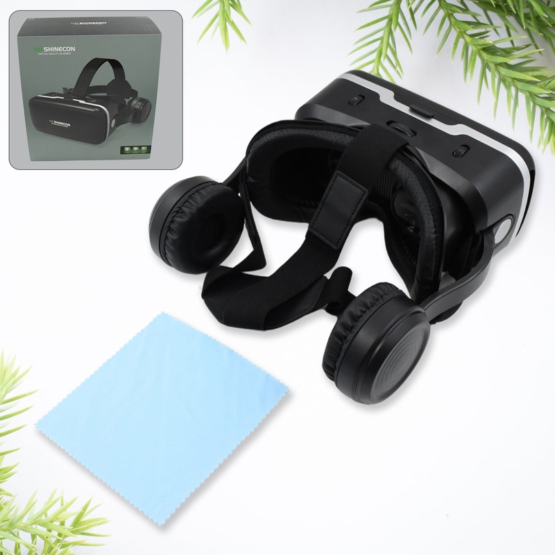 3D /HD VR Glasses Virtual Reality Goggles Headset for iOS for Android SmartphoneVR Goggles-For 3D VR Movies Video Games with Headphones (1 Pc)
