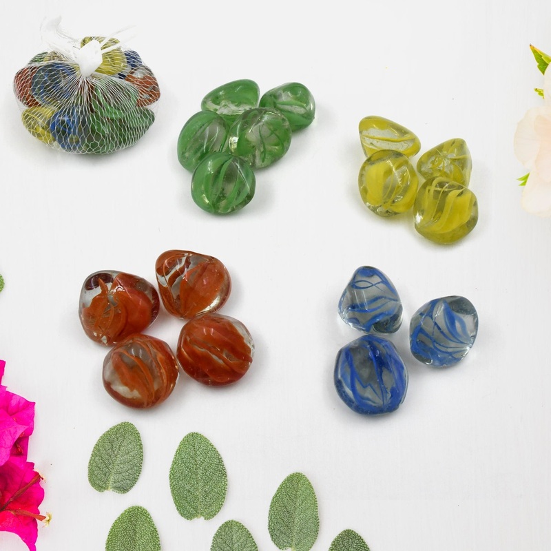 Multi-Color Decorative Stone for Garden / Lawn / AquariumFish Tank Gravel /Flower PotsDecoration Pebbles for Fish Bowl & All PurposeAttractive Stone Set