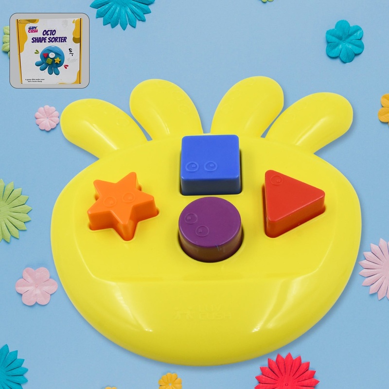 octoShape sorter Toy Game That Make Your Kid’s brain Sharp, Increase Grasping And Sorting Power Education Learning For Girls & boy, Gift Product (1 Pc)
