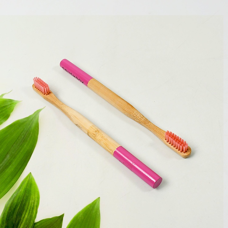 Bamboo Wooden Toothbrush Soft BristlesToothbrush Wooden Child Bamboo Toothbrush Biodegradable Manual Toothbrush for Adult, Kids (2 Pc With Cover)