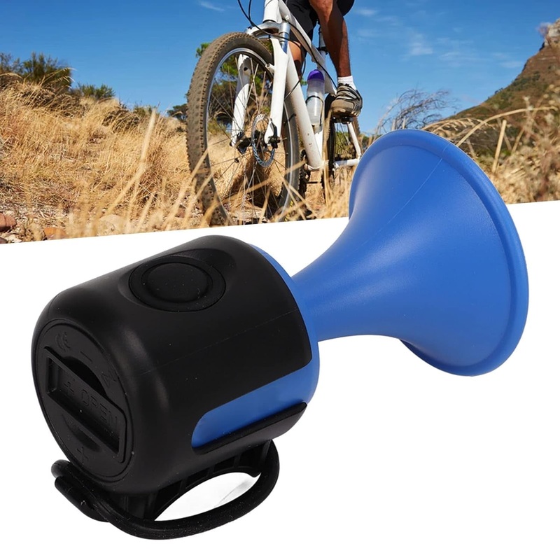 Bicycle Air Horn Loud – 120dB 1 Sound Mode Electronic Bicycle Bell,Super Electric Horn with Long Standby Button Battery Operated/IPX4 Waterproof Loud Bell for Adults