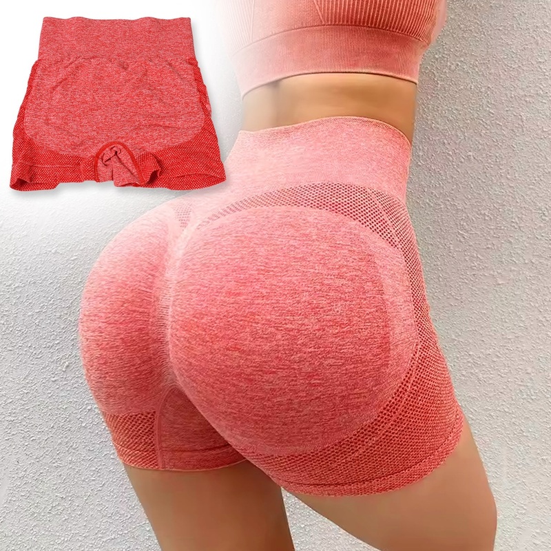 High Elastic Peach hip Lifting Yoga Shorts Women’s Running Sports High Fitness Athletic Waist Yoga Workout Yoga Pants / Shorts Elastic Dress Soft Yoga Pants / Shorts