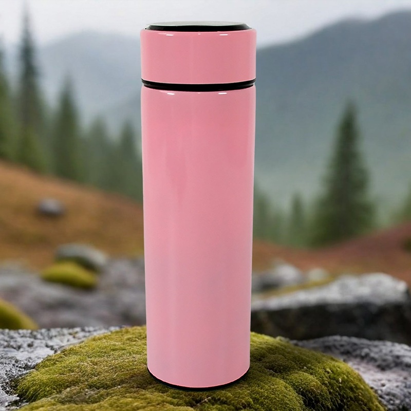 Smart VacuumInsulated Water Bottle with LED Temperature Display, Cold & Hot | Leak Proof | Office Bottle | Gym | Home | Kitchen | Hiking | Trekking | Travel Bottle (Mix Color & Design / 500 ML)
