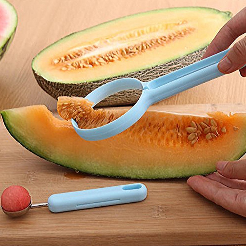 2 in 1 Kitchen Tool – Soft Fruit Peeler and Baller – Avocado, Papaya, Watermelon, Honey Dew – Kitchen Gadget Tool (1 Pc)